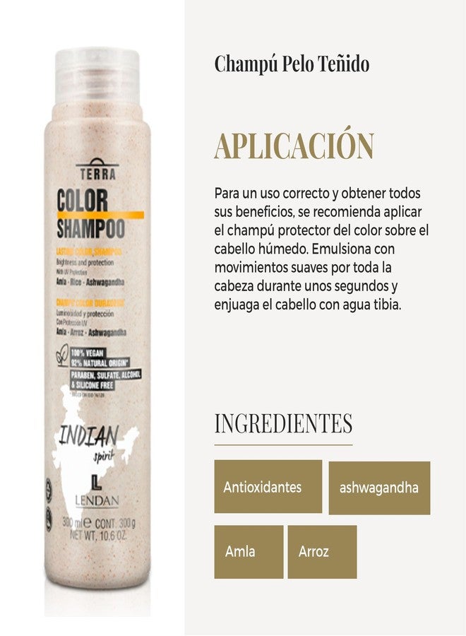 Lendan - Colored Hair Shampoo - Terra Color Shampoo - 300 ml - Prevents Color Oxidation and Prolongs Its Duration - Adds Brightness and Protection - Strengthens Hair - Shiny Hair - Vegan - Image 5