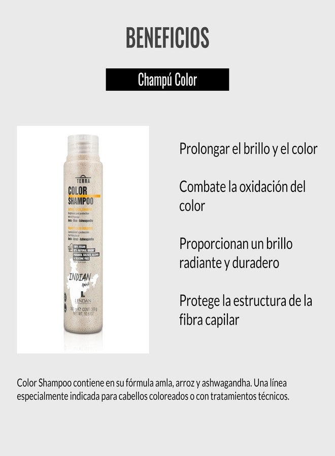 Lendan - Colored Hair Shampoo - Terra Color Shampoo - 300 ml - Prevents Color Oxidation and Prolongs Its Duration - Adds Brightness and Protection - Strengthens Hair - Shiny Hair - Vegan - Image 3