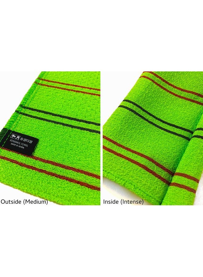 SONGWOL SongWol 3x LARGE Exfoliating Gloves (a Set of 3 DIFFERENT ABRASIVE LEVELS) Bath Wash Clothes Mitt - Image 4