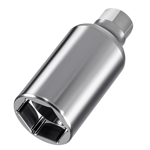EVRBUL IPR Valve Injector Pressure Regulator Valve Install Removal Socket Tool Compatible with Ford E350 Excursion F250 F350 73L Powerstroke Diesel 1 1829MM Deep Socket 38 Drive - Image 1