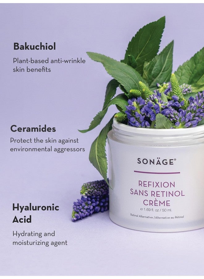sonage Refixion Sans Retinol Creme Antiaging Moisturizer With Bakuchiol Effective Retinol Alternative Treatment Reduces Appearance Of Fine Lines And Wrinkles Fights Dark Spots And Discoloration - Image 3