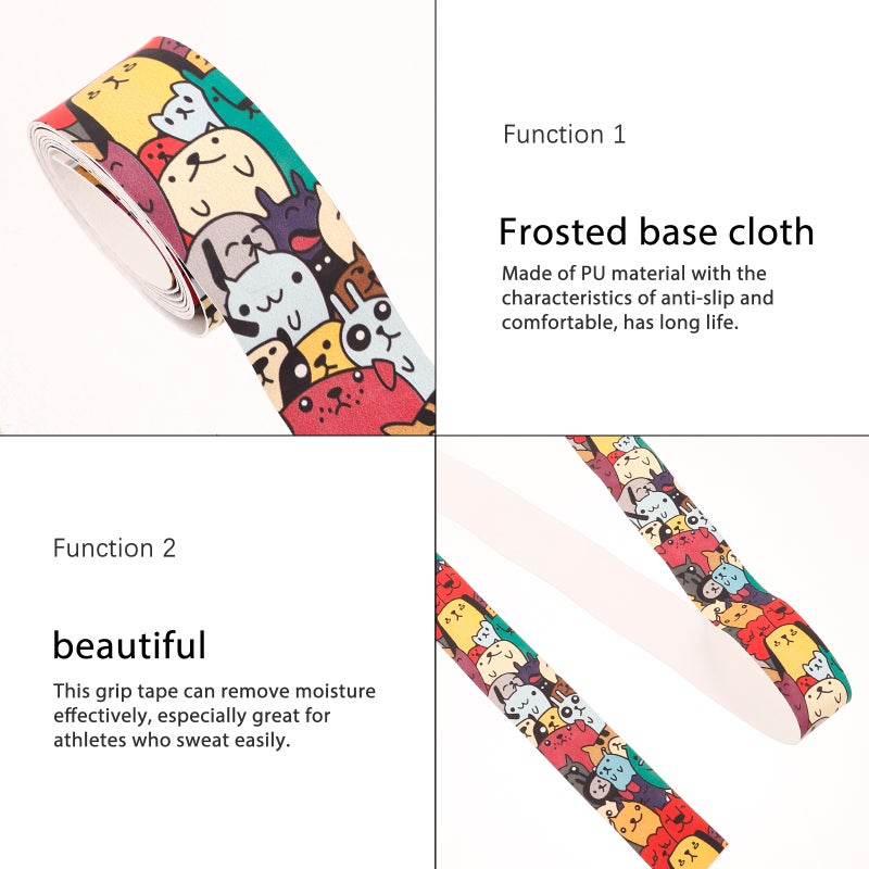 2 Rolls of Badminton Racket Sweatbands Fishing Rod Anti- Fishing Rod Wrapping Tapes - Image 4