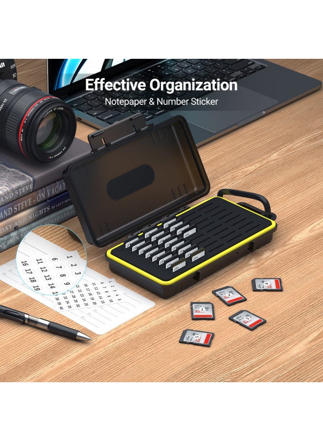 Kiorafoto 40 Slots Durable Memory Card Case Holder Organizer Keeper Water-Resistant Protector for SD SDHC SDXC Cfexpress Type A Camera Memory Card for Sony PSV PS Vita for Nintendo Switch Game Cards Storage  - Image 4