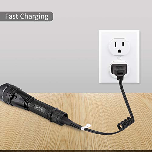 QveeQ Stun Gun Charger Cord Compatible with VTS-T03, VTS-195; Police 305, Police 928-58, Avenger, Guard Dog Security, Jolt, Stun Master and Most Other Stun Guns （Expandable to 12inch） - Image 4