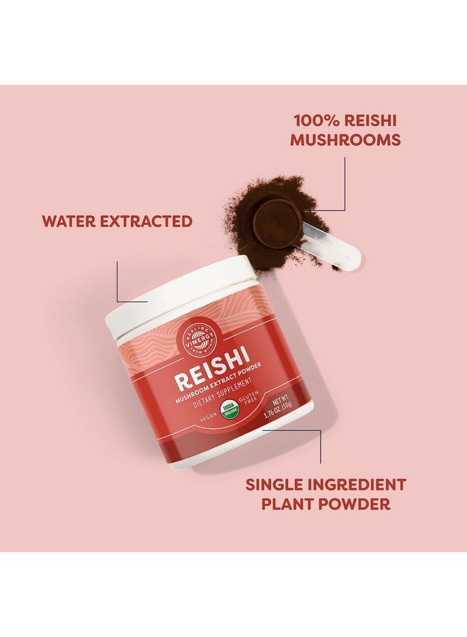 Vimergy Reishi Powder - Superfood Cellular Support* - Benefits Immune Health* - USDA Certified Organic, Vegan, Paleo-Friendly, Gluten-Free - 33 Servings - Image 3