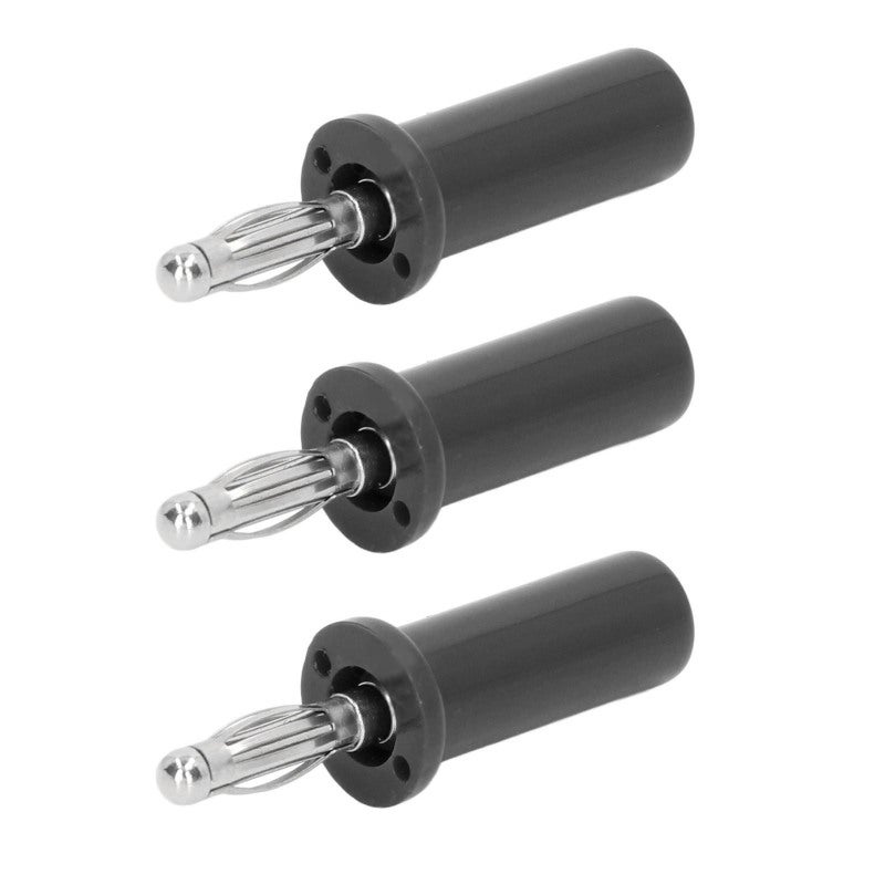 4mm Lantern Banana Plug: Black Brass+Abs Material - Firm Connection Stable Transmission Banana Plug Connector for Electronic Instruments Industrial Equipment Rv Trucks Automobiles - Image 5