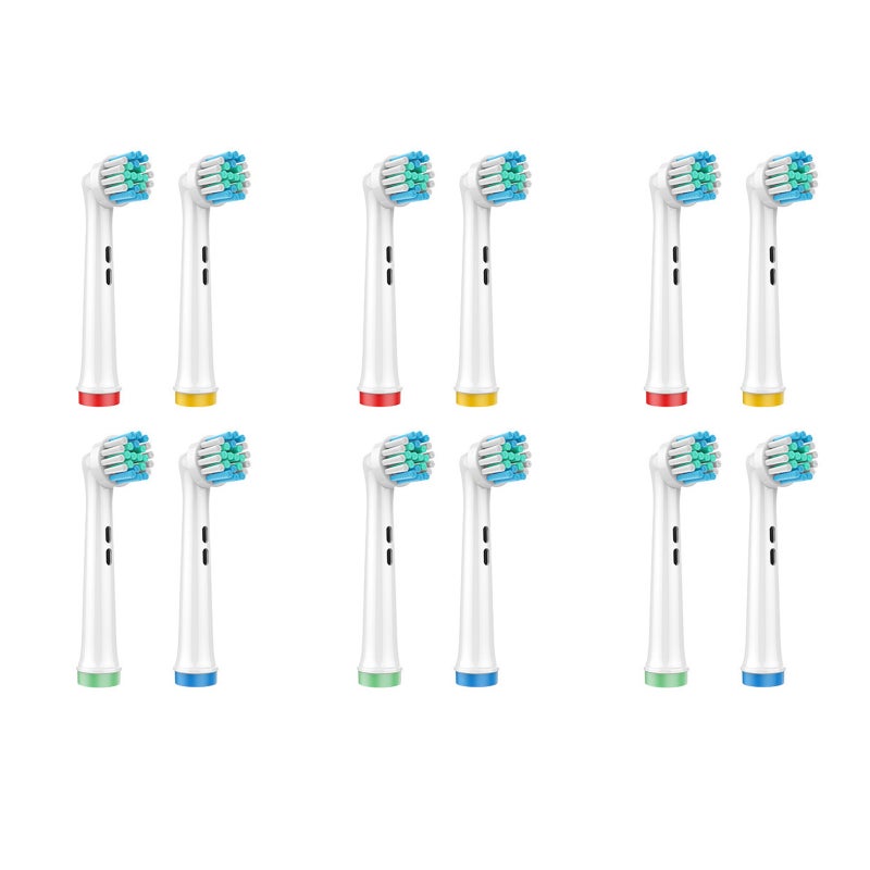 Compatible with Oule electric toothbrush to replace brush head  white  12PC - Image 1