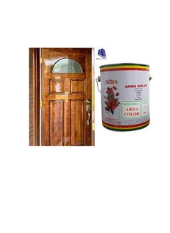 Arwa Arwa Color Wood Varnish for Furniture Wooden Hardware 1 US Gallon SEQUOIA 508  - Image 2