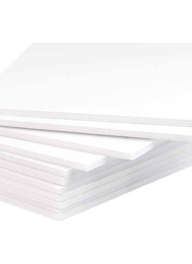 Mat Board Center Pack of 10 1 8 White Foam Core Backing Boards 18x24 White