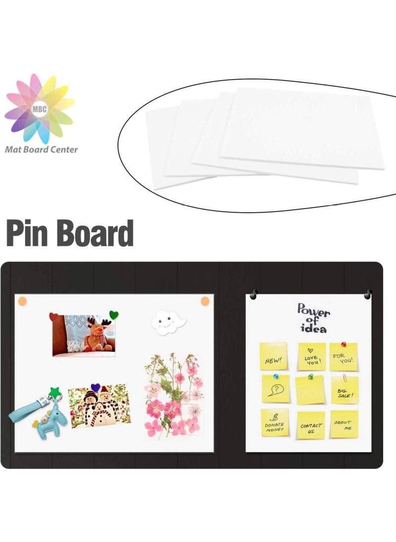 Mat Board Center Pack of 10 1 8 White Foam Core Backing Boards 18x24 White