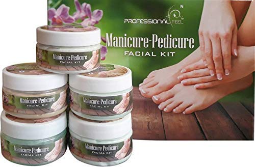 professional feel Manicure Pedicure facial kit For Men Women Glowing Skin Care TreatmentInstant Glow Care For Beauty Radiance Booster Facial Foam All Skin Types manicure padicure 250g - Image 2