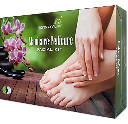 professional feel Manicure Pedicure facial kit For Men Women Glowing Skin Care TreatmentInstant Glow Care For Beauty Radiance Booster Facial Foam All Skin Types manicure padicure 250g - Image 4