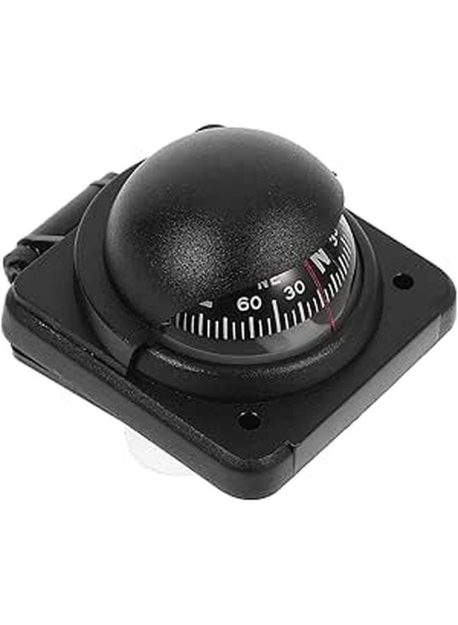Adjustable Declination ABS Car Dashboard Compass for Vehicle and Marine Navigation - Image 1