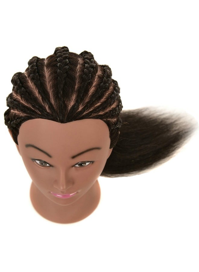 LOHXINHAIR - LOHXINHAIR Real 100% Human Hair Mannequin Head with Stand for Hairdresser Practice Braiding Styling Cosmetology Manikin Doll Training Head - Image 1