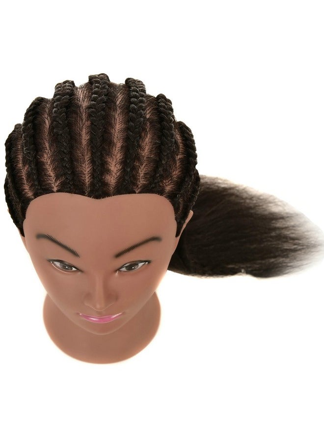 LOHXINHAIR - LOHXINHAIR Real 100% Human Hair Mannequin Head with Stand for Hairdresser Practice Braiding Styling Cosmetology Manikin Doll Training Head - Image 1
