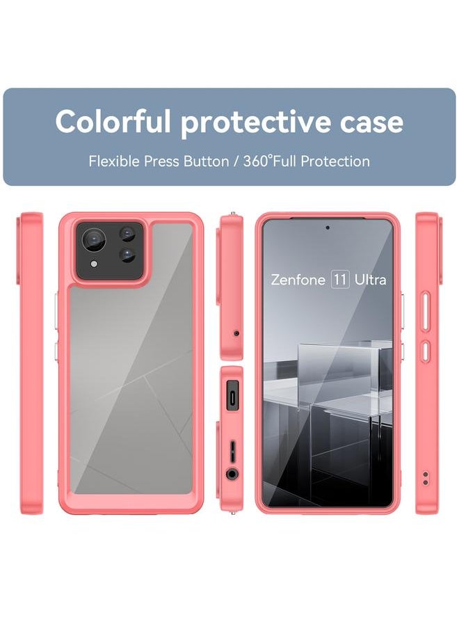 Zaboon Case For Asus Zenfone 11 Ultra Colorful Series Acrylic Hybrid TPU Phone Case  - Image 2