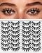 Losha Eyelashes Natural Look Faux Mink Lashes Pack Handmade Fluffy False Eyelashes 14 Pairs Eye Lashes F69 - Image 2