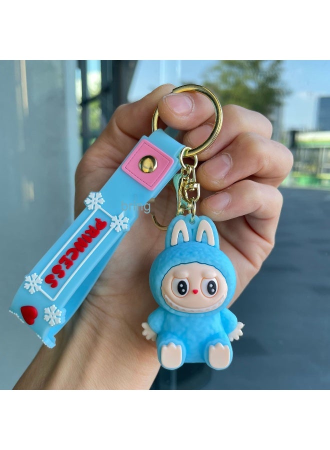 Labubu Key Chains Coke Little Sheep Dolls Schoolbag Pendants Car Key Chains