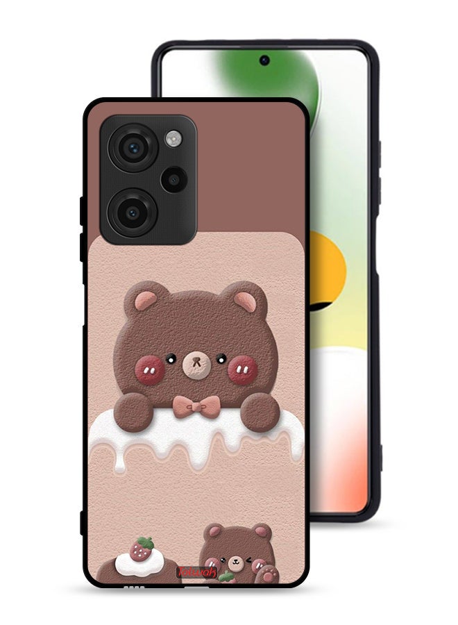 Tolwak Xiaomi Poco X5 Pro Protective Case Cover Bear Strawberry - Image 1