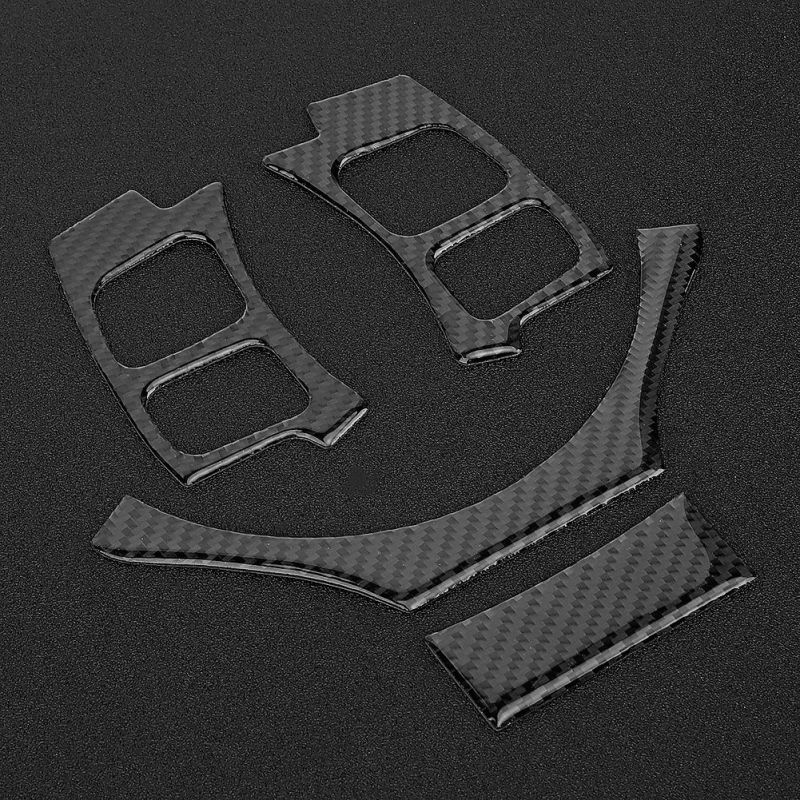 Carbon Fiber Steering Wheel Trim Cover 4Pcs Set Compatible with LEXUS IS250 IS300 IS350 2014-2018 - Scratch-Resistant UV-Resistant Carbon Fiber Trim for Car Interior Upgrade - Image 5
