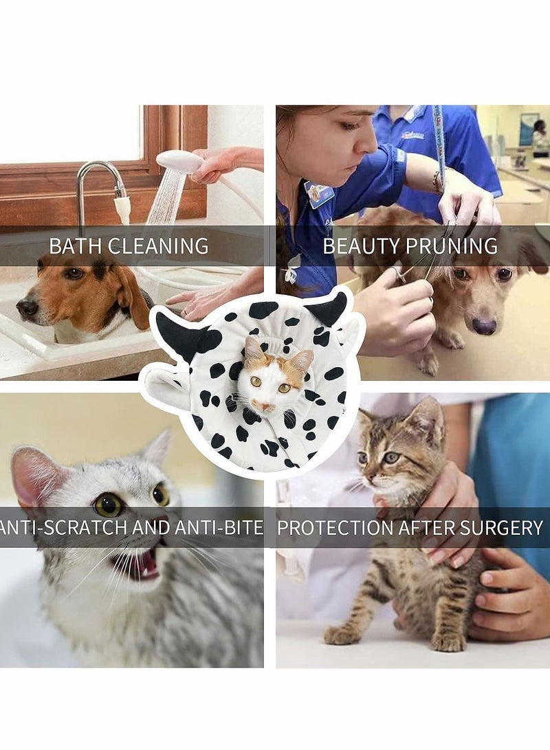 Y&D Adjustable Cat Cone Collar Soft Cute Recovery Collar Cones After Surgery for Kittens - Image 3