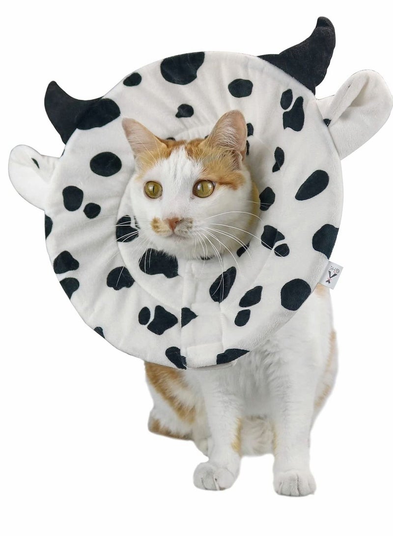 Y&D Adjustable Cat Cone Collar Soft Cute Recovery Collar Cones After Surgery for Kittens - Image 1