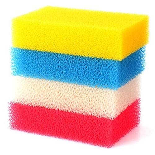 Nohunt NOHUNT Kitchen Cleaning Super Magic Sponge Absorbent Washing Block for Cars, Windows, Floors, Desks Multifunction Household Cleaning, Polyurethane Foam (Qty: 4; Random Colors) - Image 1