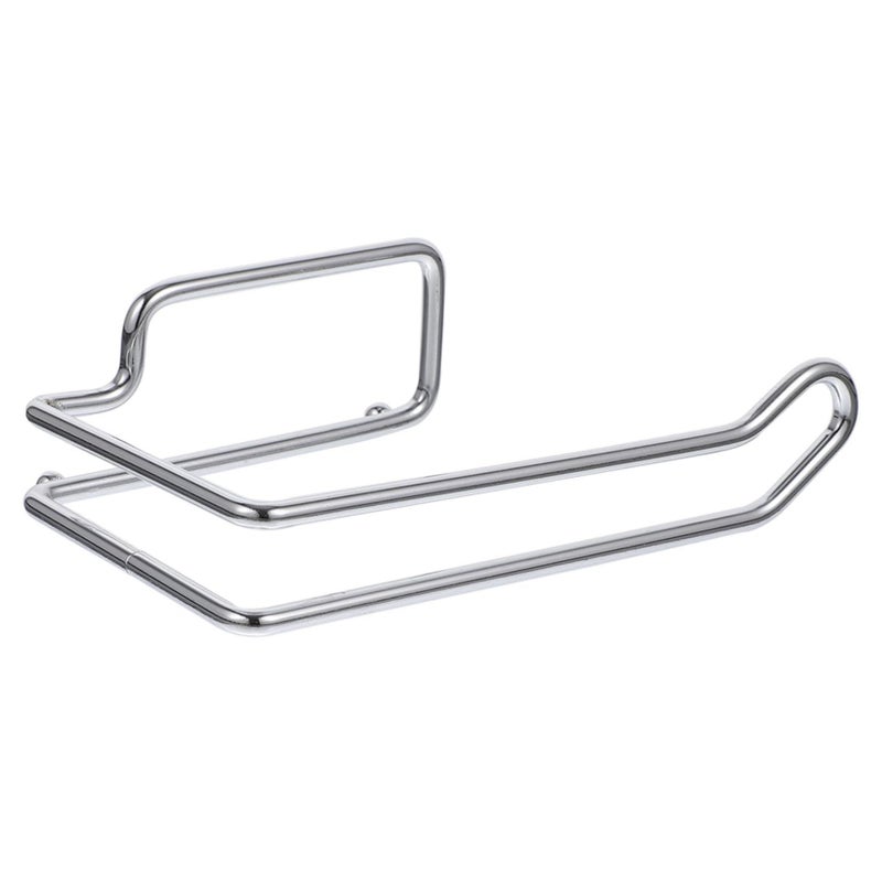 Carbon Steel Toilet Paper Holder Minimalist Wall Mount Paper Rack - Image 2