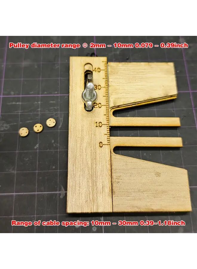 Classical Sailboat Model Scale Model Kit Sail Pulley Special Auxiliary Tool Type A Cable Making Tool Full Scale Universal 2 2.5 3 3.5 4mm 0.08 0.1 0.12 0.14 0.16inch - Image 4