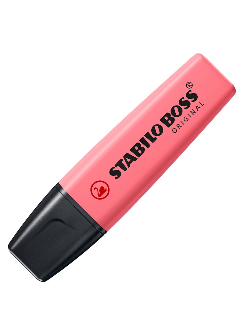 STABILO Boss Original Highlighter, Anti-Dry-Out Technology, for Journal Planner, Note Taking, Pack of 10 - Cherry Blossom  - Image 1