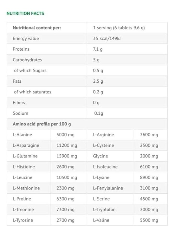 VIKING FORCE LABORATORIES Viking Amino- Natural Flavour Tablets to enhance recovery, 300 tablets, 480g, Increase Protein Intake without adding calories - Image 2