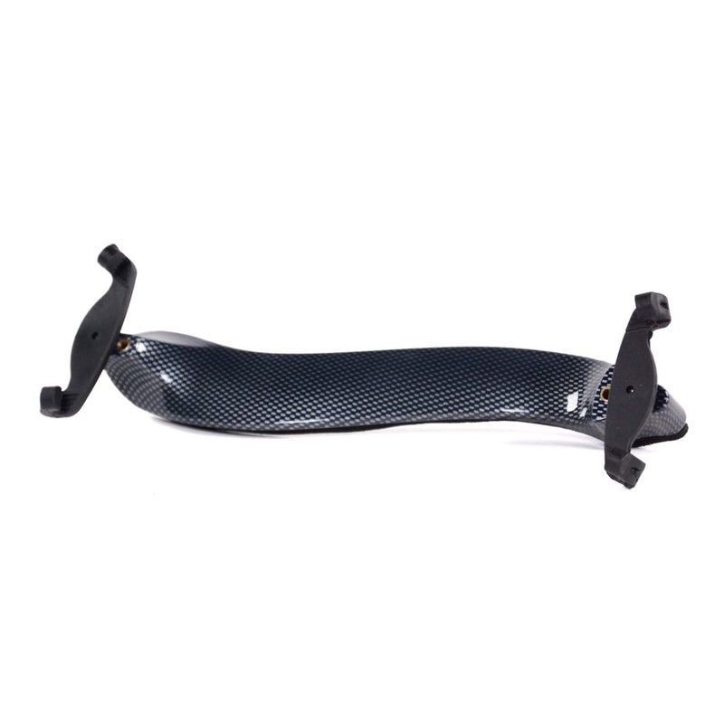 Fiddlerman Light Carbon Fiber Look Shoulder Rest 4/4 Foam Padding For Comfort With Slight Height Adjustable Feet (Carbon Fiber Look) - Image 4