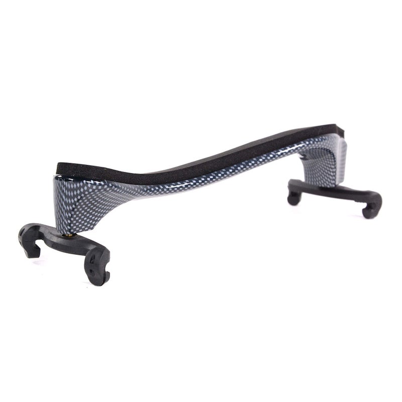Fiddlerman Light Carbon Fiber Look Shoulder Rest 4/4 Foam Padding For Comfort With Slight Height Adjustable Feet (Carbon Fiber Look) - Image 3