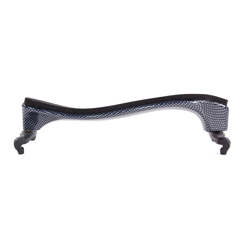 Fiddlerman Light Carbon Fiber Look Shoulder Rest 4/4 Foam Padding For Comfort With Slight Height Adjustable Feet (Carbon Fiber Look) - Image 2