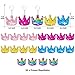 CiciBear 25 Pack Crown Sequin Keychains for Gold Themed Party Favors Kids and Adults Birthday Gift Baby Shower Crown Princess Prince King Queen Party 5 Colors Small - Image 4