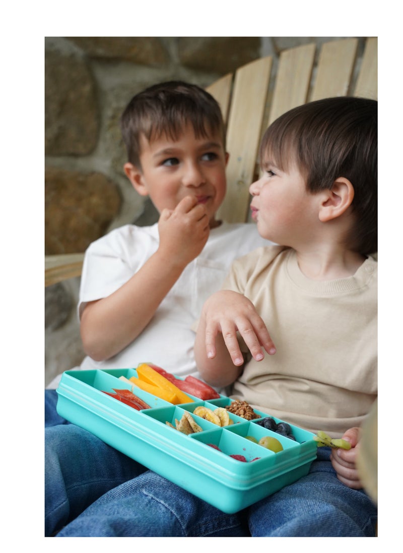 melii - Snackle Box - 12 Compartment Snack Container with Removable Dividers for Customizable Storage - Ideal for On the Go Snacking, BPA Free, Easy to Open and Clean - Image 1