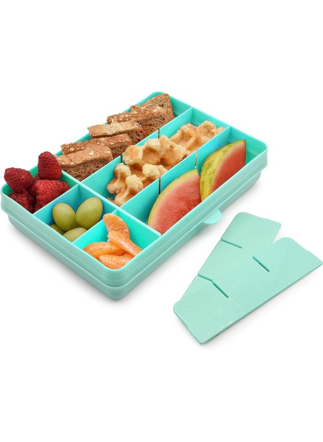 melii - Snackle Box - 12 Compartment Snack Container with Removable Dividers for Customizable Storage - Ideal for On the Go Snacking, BPA Free, Easy to Open and Clean - Image 1