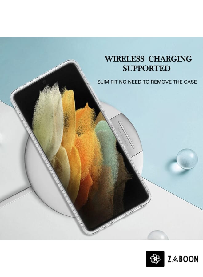 Zaboon Protective Case Cover For Samsung Galaxy S21 Ultra 5G 2.0mm Airbag Shockproof TPU - Image 5