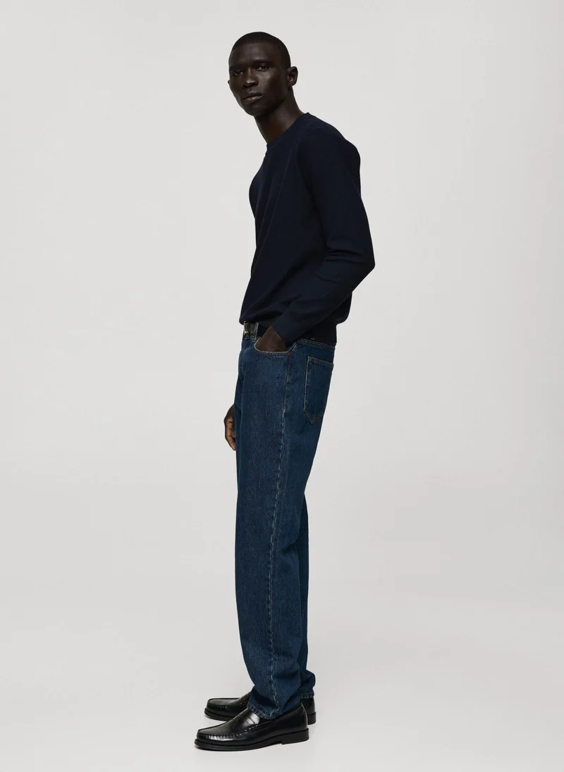 مانجو مان Ten Crew Neck Long Sleeve Sweater