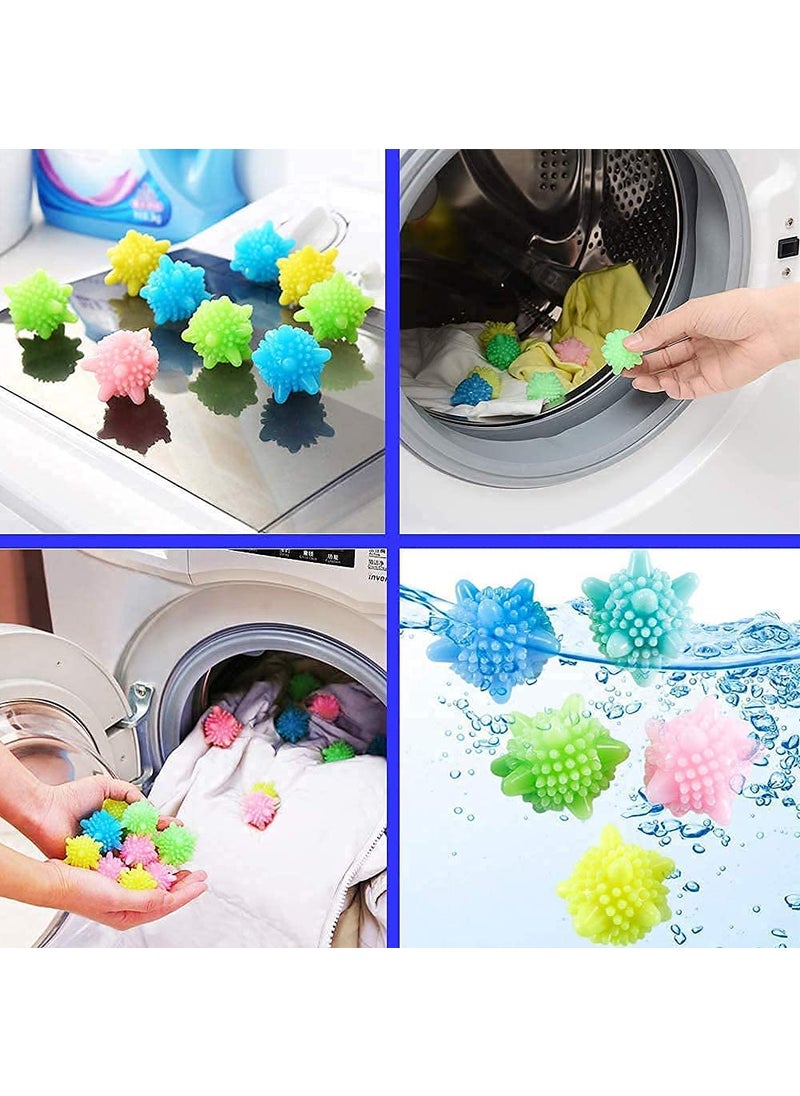 Brille Bee Brille Bee Colorfull Washing Ball Silicone Washing Machine Ball Reusable Laundry Dryer Ball for tangle free cloth Durable Cloth Cleaning Ball AntiWrap Protection Fabric Softener 8  - Image 4