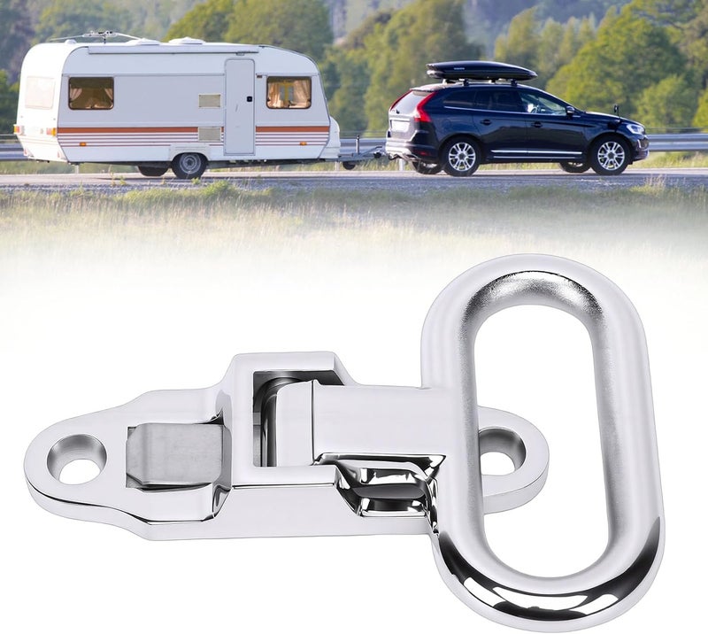 Acouto Stainless Steel Folding Step 316 Marine Grade Safety Step Fold Down Utility for RVs Boats Trailers with Non Slip Surface - Image 4