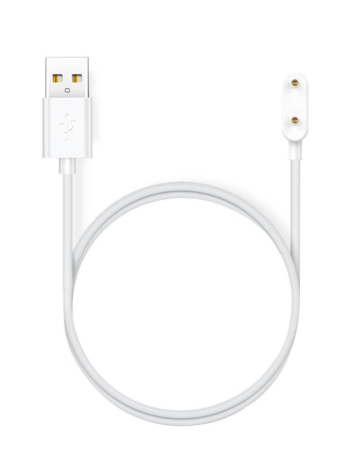 1M USB Charging Cable for Huawei Watch Fit 3/Huawei Watch Fit 2/Huawei Band 9/Huawei Band 8/Huawei Band 7/Huawei Band 6/Huawei Band 6 Pro/Honor Band 9/Honor Band 8/Honor Band 7/Honor Band 6/Honor Band 6 pro,Smart Watch Accessories Dock Charger Adapter Cable White - Image 1