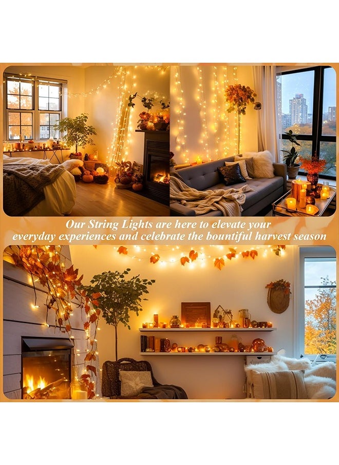 Yoawllty Decoration Lights, 8 Modes Outdoor LED Fairy Lights for Party, Bedroom, Holiday Indoor Outdoor(Warm White)  - Image 4
