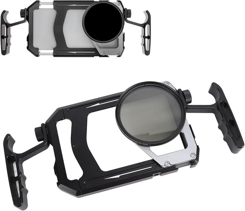 Universal Phone Cage Quick Release Video Rig Kit With Handles ND Filter For Filmmaking Vlogging - Image 1