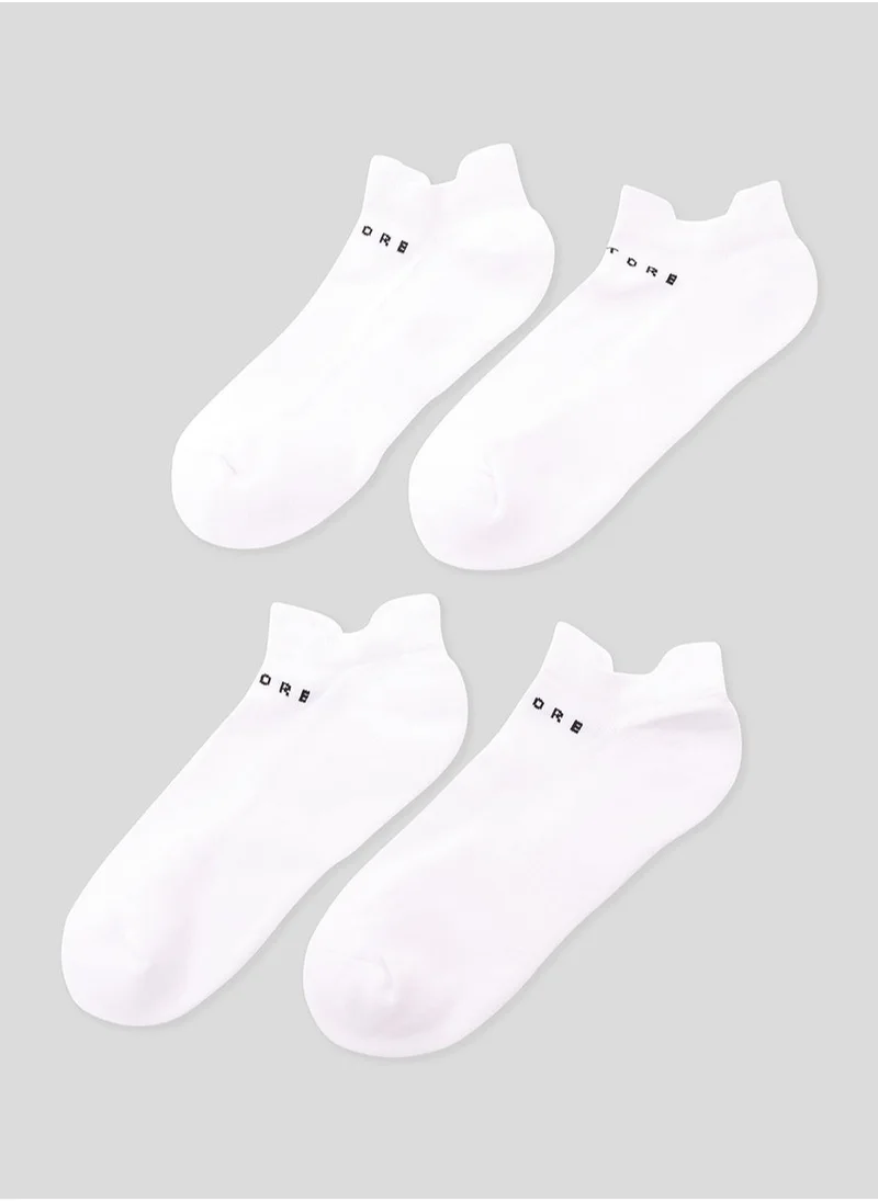 كاستور White Protek Ankle Socks 3Pk