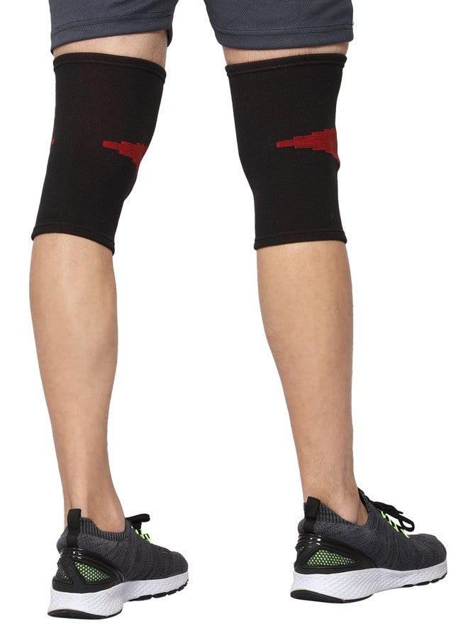 SpiffySky Knee Cap | Knee Support Brace for Knee Pain | Knee Cap Compression Support For Gym Workout, Running, Arthritis (M) - Image 2