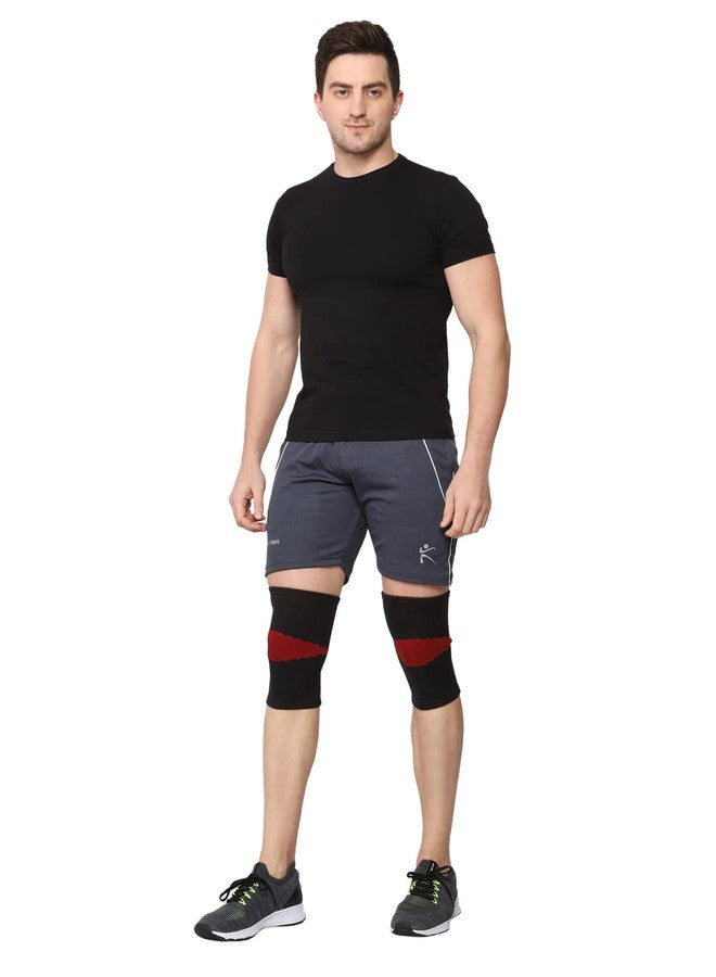 SpiffySky Knee Cap | Knee Support Brace for Knee Pain | Knee Cap Compression Support For Gym Workout, Running, Arthritis (M) - Image 3