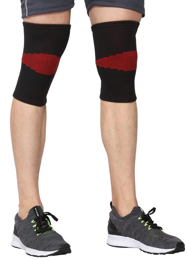 SpiffySky Knee Cap | Knee Support Brace for Knee Pain | Knee Cap Compression Support For Gym Workout, Running, Arthritis (M) - Image 1