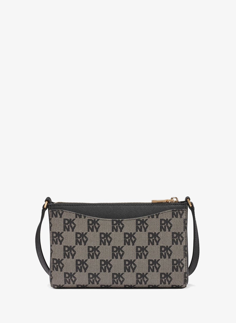 دكني حقيبة كروس بودي بسحاب وشعار نوري - Image 2