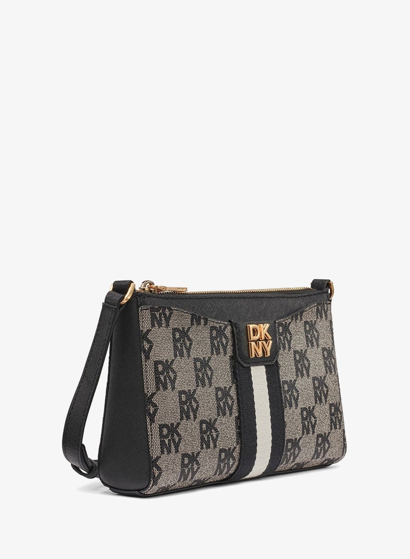 دكني حقيبة كروس بودي بسحاب وشعار نوري - Image 5